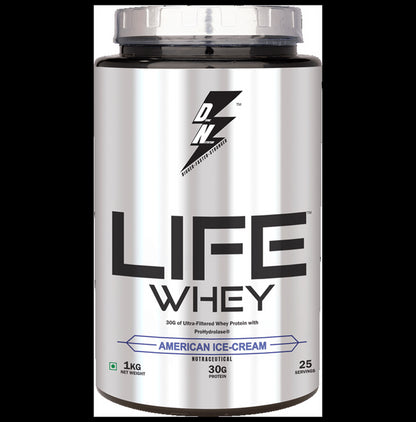Divine Nutrition Life Whey Powder American Ice Cream - Classic Derma