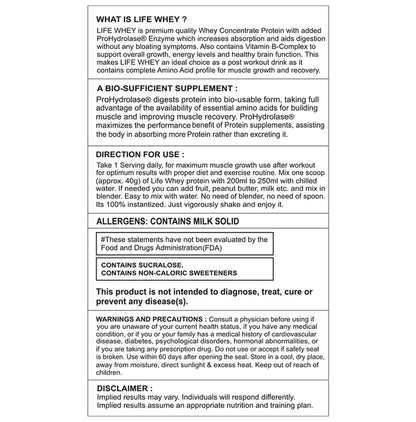 Divine Nutrition Life Whey Powder American Ice Cream