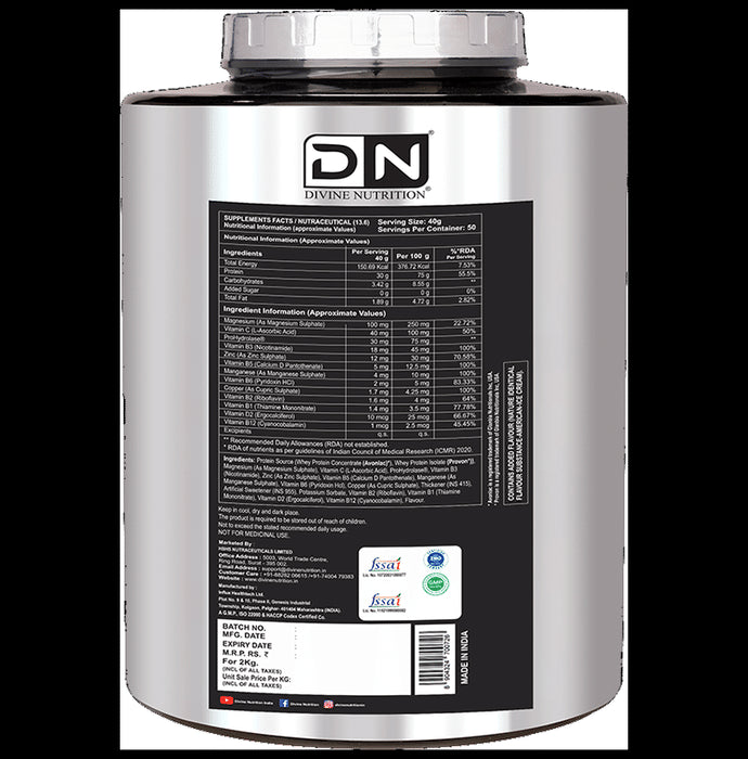Divine Nutrition Life Whey Powder American Ice Cream