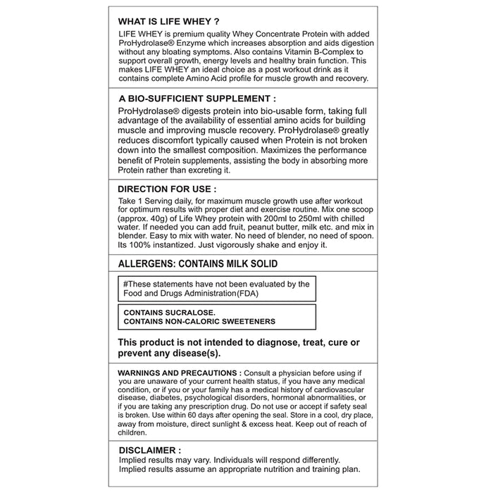 Divine Nutrition Life Whey Powder American Ice Cream