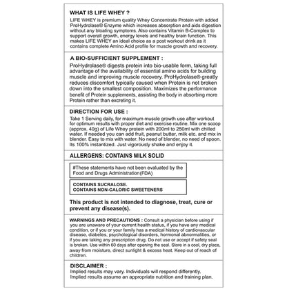 Divine Nutrition Life Whey Powder American Ice Cream