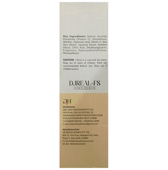 Djreal-FS Face Serum with Vitamin C | Cleanses & Moisturises the Skin