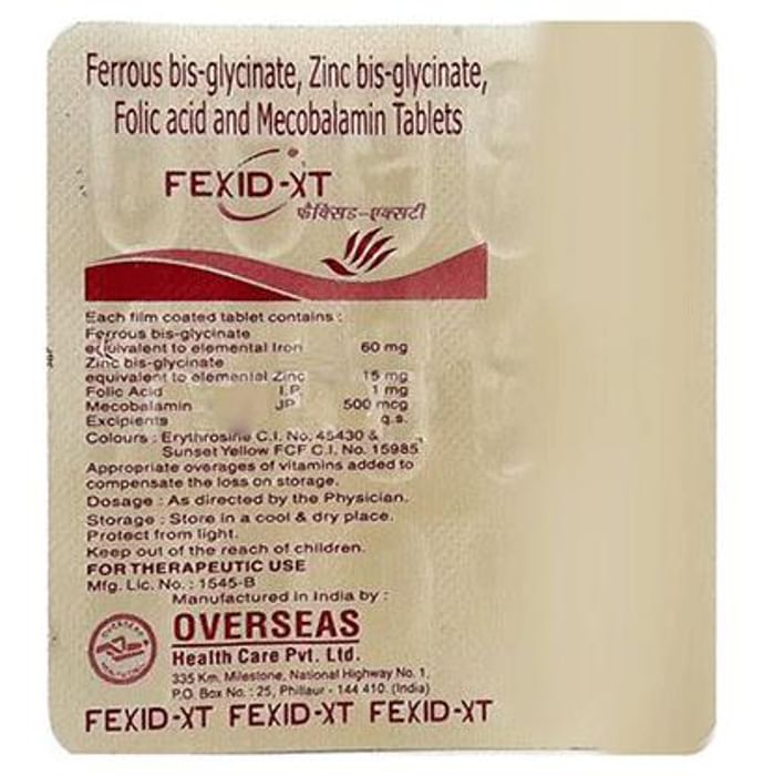Fexid XT Tablet - Classic Derma