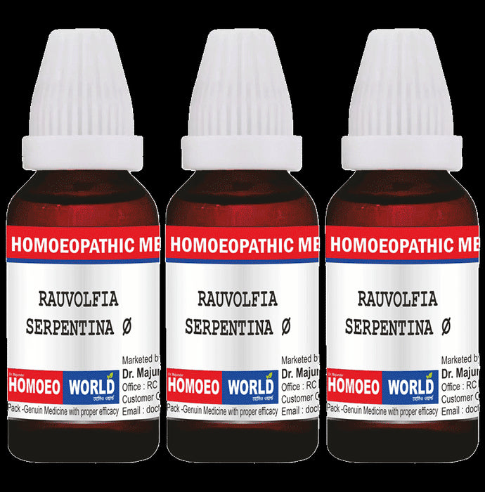 Dr. Majumder Homeo World Rauwolfia Serpentina Mother Tincture (30ml Each) Q - Classic Derma