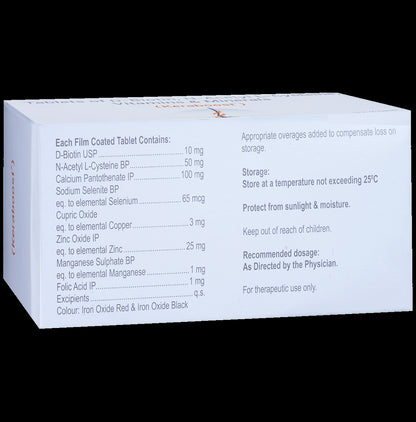 Keraboost Tablet with D-Biotin, N-Acetyl-L-Cysteine, Vitamins & Minerals