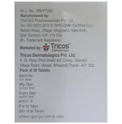 Keraboost Tablet with D-Biotin, N-Acetyl-L-Cysteine, Vitamins & Minerals