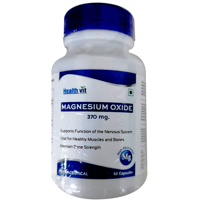 HealthVit Magnesium Oxide 370mg Capsule - Classic Derma