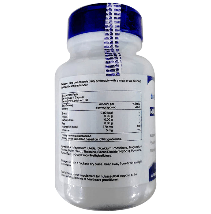 HealthVit Magnesium Oxide 370mg Capsule