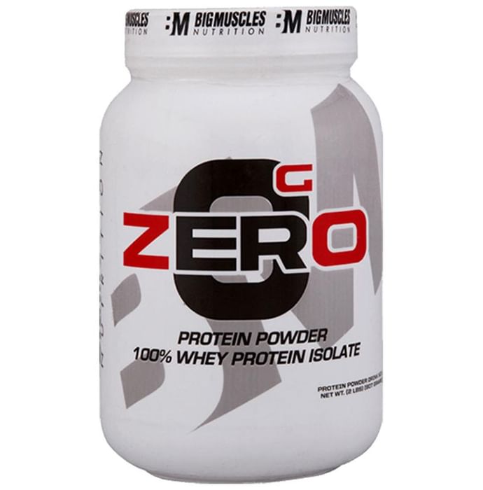 Big Muscles Zero Protein Powder 100% Whey Isolate Cafe Latte - Classic Derma