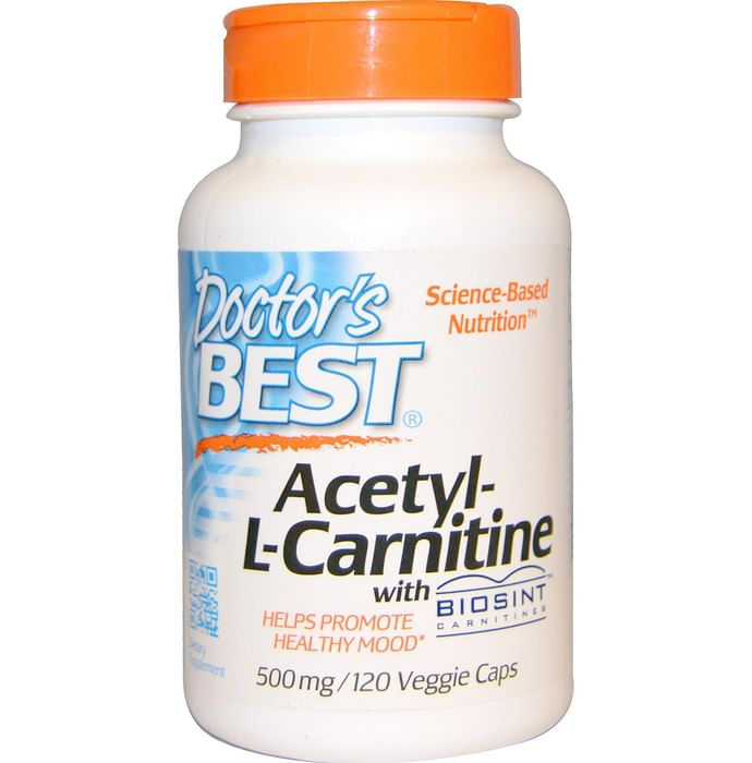 Doctor's Best Acetyl-L-Carnitine with Biosint 500mg Veggie Caps | Promotes Healthy Mood - Classic Derma