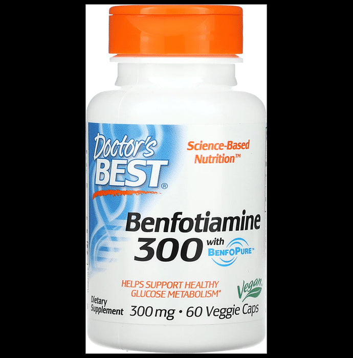 Doctor's Best Benfotiamine 300 with BenfoPure Veggie Caps - Classic Derma