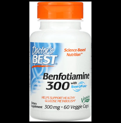 Doctor's Best Benfotiamine 300 with BenfoPure Veggie Caps - Classic Derma