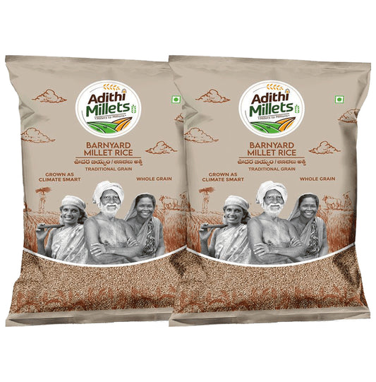 Adithi Millets Barnyard Millet Rice (500gm Each) - Classic Derma