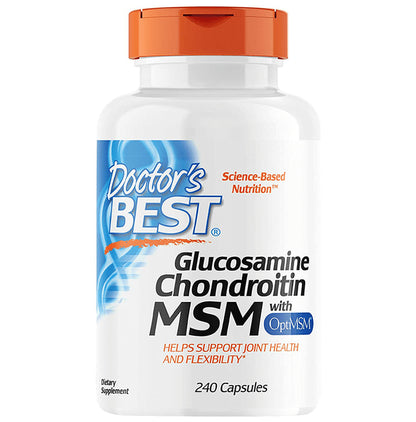 Doctor's Best Glucosamine Chondroitin MSM | Capsule for Joint Health & Flexibility - Classic Derma