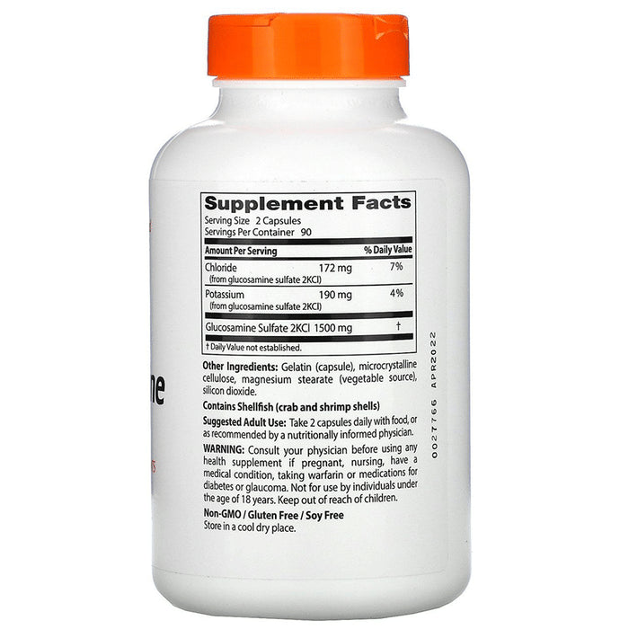 Doctor's Best Glucosamine Sulfate 750mg Capsule | Supports Healthy Joint Functions