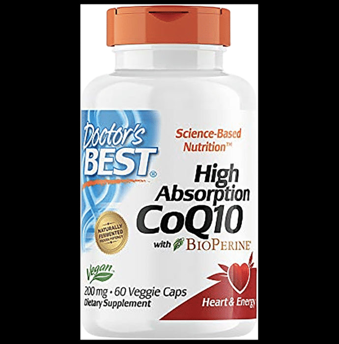 Doctor's Best High Absorption CoQ10 with BioPerine | Veggie Cap for Heart Health & Energy - Classic Derma