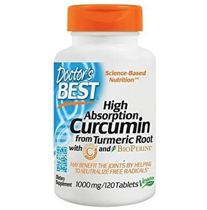 Doctor's Best High Absorption Curcumin C3 from Turmeric Root and Bioperine | Tablet for Healthy Joints - Classic Derma