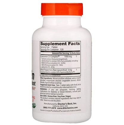 Doctor's Best High Absorption Curcumin from Turmeric Root 500mg Capsule | For Joint Health