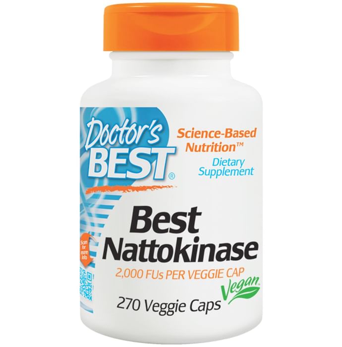Doctor's Best Nattokinase 2000FUs Veggie Caps | For Cardiovascular & Circulatory Health Support - Classic Derma