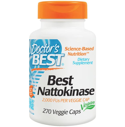 Doctor's Best Nattokinase 2000FUs Veggie Caps | For Cardiovascular & Circulatory Health Support - Classic Derma