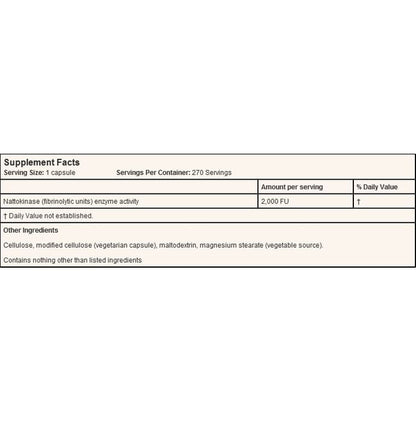 Doctor's Best Nattokinase 2000FUs Veggie Caps | For Cardiovascular & Circulatory Health Support