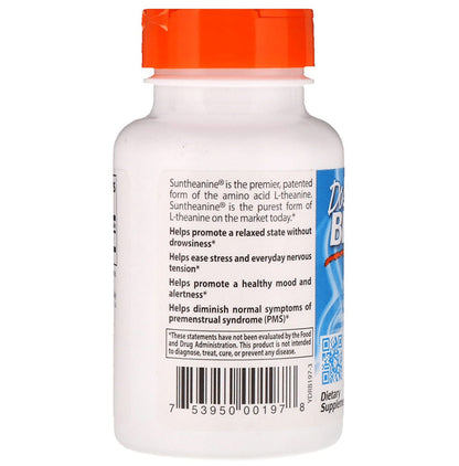 Doctor's Best Suntheanine L-Theanine 150mg Veggie Caps for Relaxation | Reduces Stress & Tension