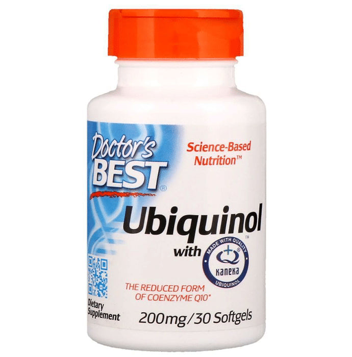 Doctor's Best Ubiquinol with Kaneka 200mg | Reduced Form of Coenzyme Q10 - Classic Derma