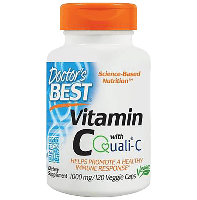 Doctor's Best Vitamin C with Quali-C Veggie Caps | For Healthy Immune Response - Classic Derma