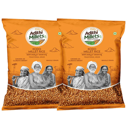 Adithi Millets Kodo Millet Rice (500gm Each) - Classic Derma