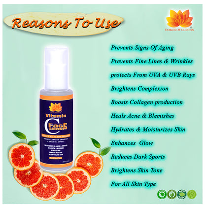 Dorjee Wellness Vitamin C & E, HA with Collagen Face Serum