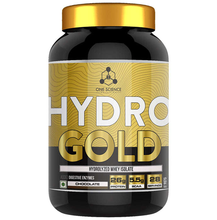 One Science Nutrition Hydro Gold Hydrolyzed Whey Isolate Powder Chocolate - Classic Derma