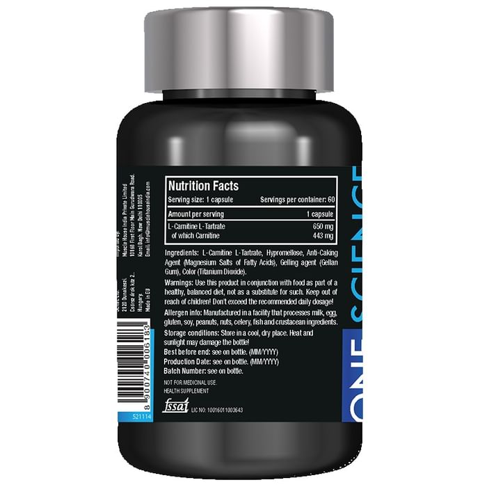 One Science Nutrition Tech Plus L Carnitine Capsule