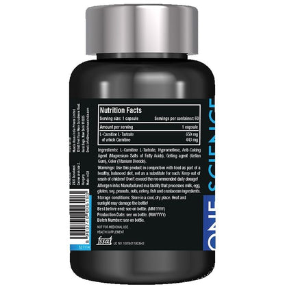 One Science Nutrition Tech Plus L Carnitine Capsule