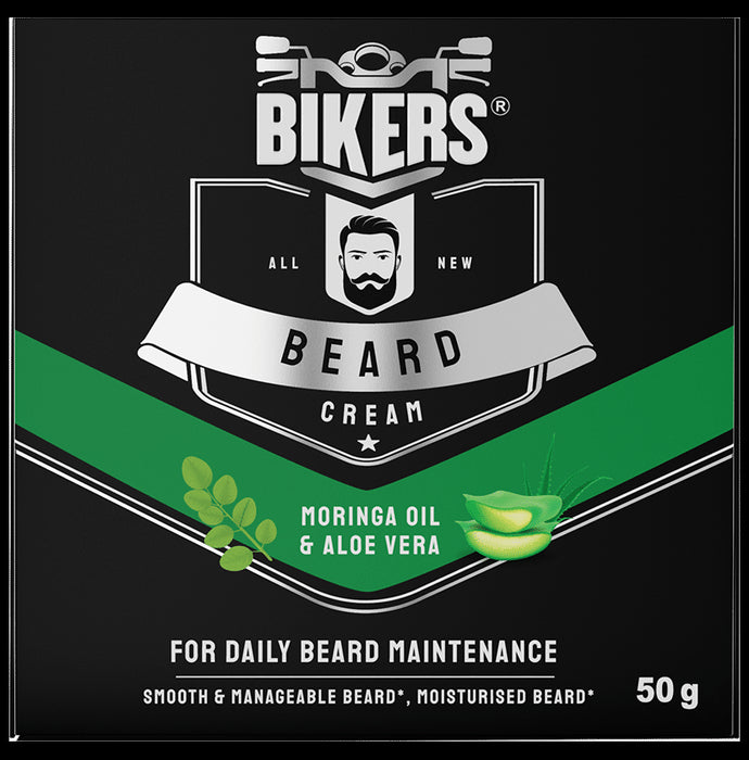 Bikers Moringa OIl & Aloe Vera Beard Cream - Classic Derma