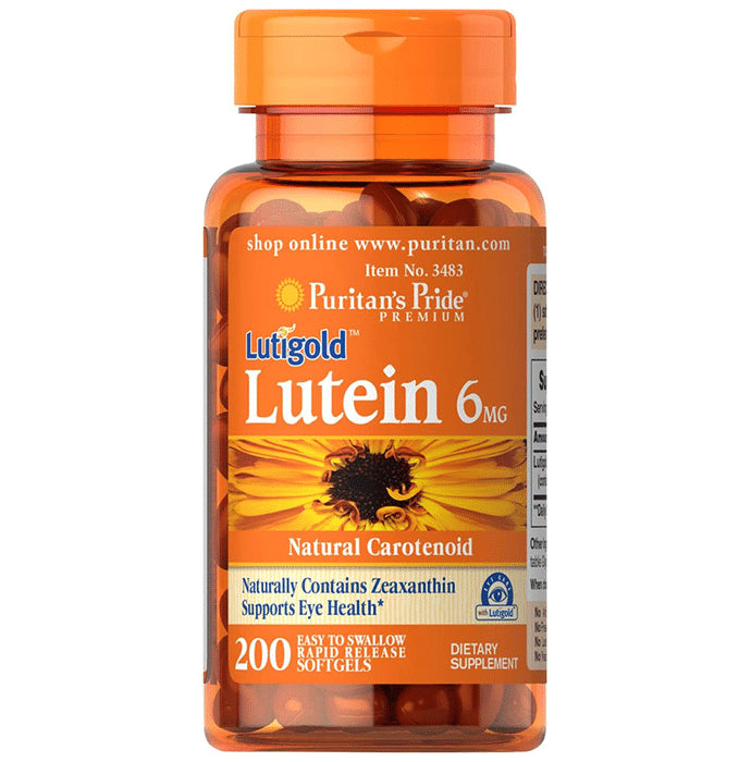 Puritan's Pride Premium Lutigold Lutein 6mg Softgels - Classic Derma