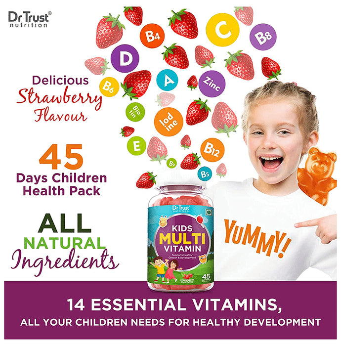 Dr Trust Nutrition Kids Multi Vitamin Gummies Strawberry