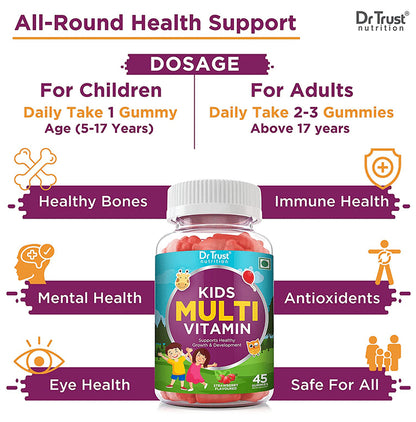 Dr Trust Nutrition Kids Multi Vitamin Gummies Strawberry