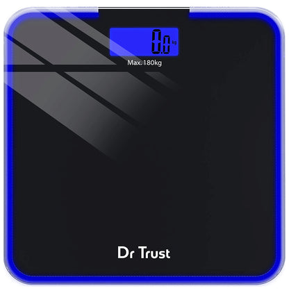 Dr Trust USA Electronic Supernova Digital Personal Weighing Scale Black - Classic Derma