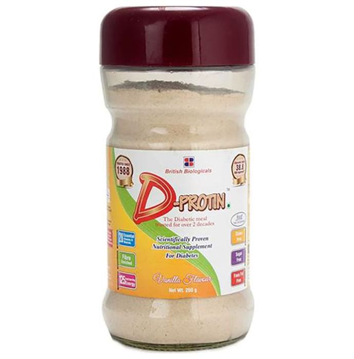 D-Protin Nutritional Supplement for Diabetics | Flavour Vanilla Powder - Classic Derma