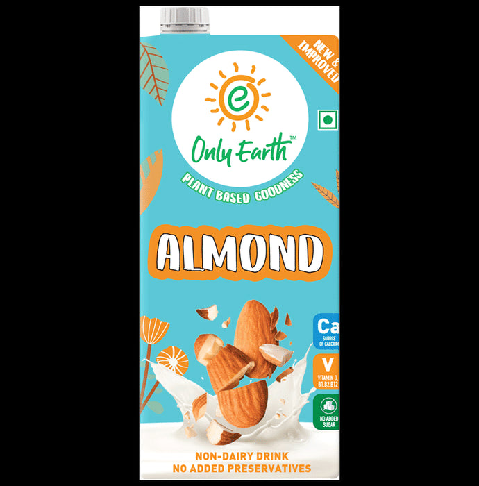Only Earth Almond Original Unsweetened Milk | No Added Sugar - Classic Derma