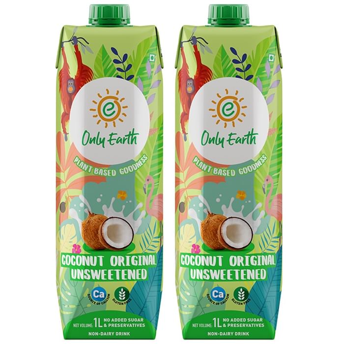 Only Earth Coconut Original Unsweetened Milk (1Ltr Each) - Classic Derma