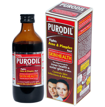 Purodil Syrup | Fights Acne & Pimples | Controls Skin Infections & Allergies - Classic Derma