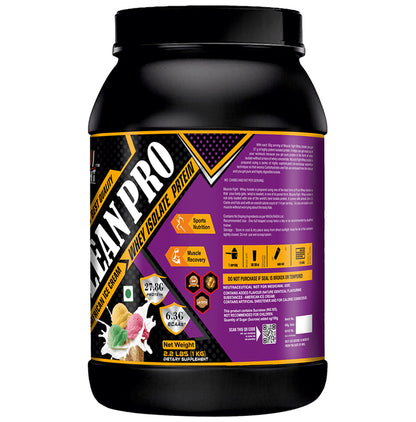 Muscle Fight ISO Lean Pro Whey Protein Powder American Ice Cream