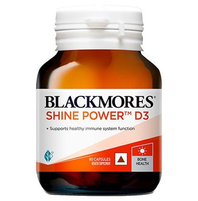 Blackmores Shine Power D3 Capsule for Healthy Teeth, Stronger Bones & Boosted Immunity - Classic Derma