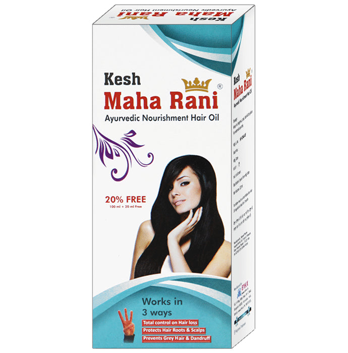 Kesh Maha Rani Ayurvedic Hair Oil (120ml Each) - Classic Derma