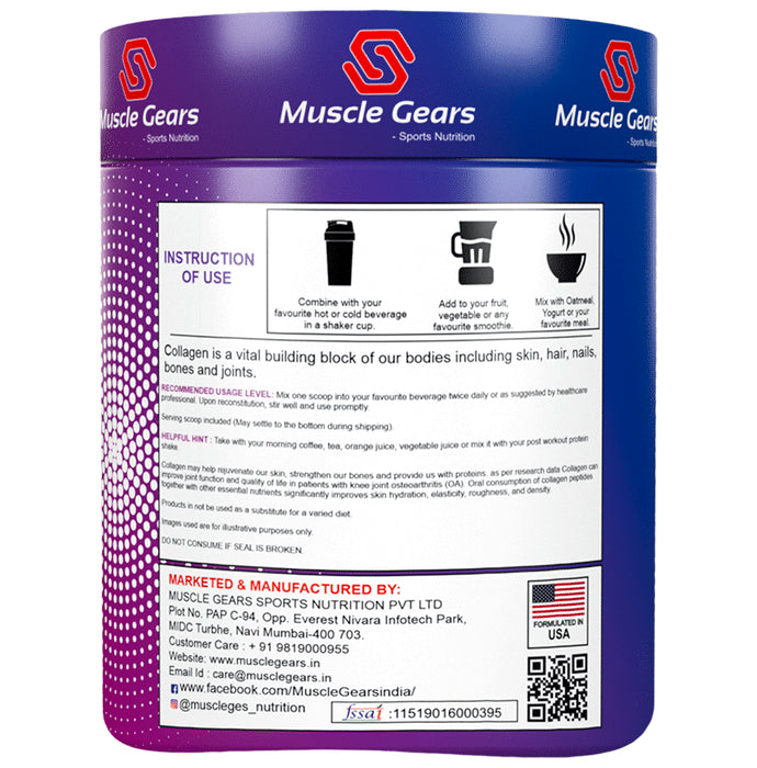 Muscle Gears Sports Nutrition Collagen Pure Hydrolysed