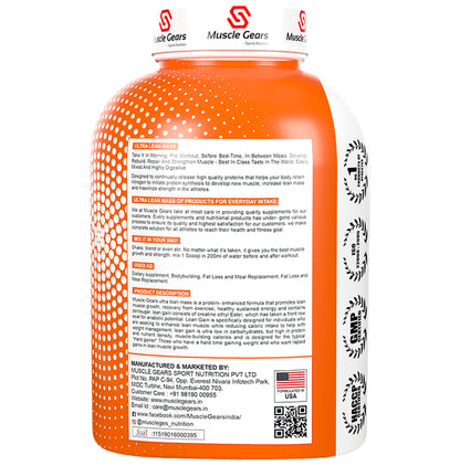 Muscle Gears Sports Nutrition Ultra Lean Mass Whey Isolate