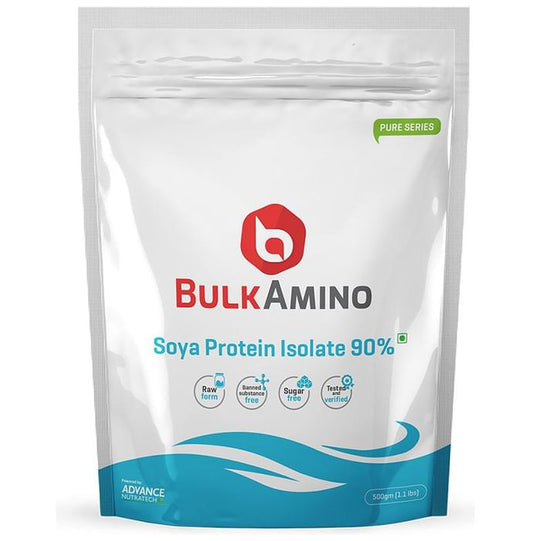 Advance Nutratech BulkAmino Soya Protein Isolate 90% Powder Unflavoured - Classic Derma