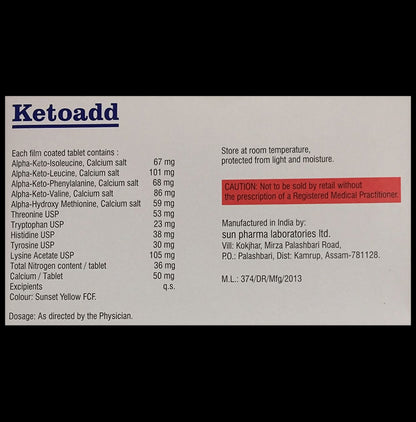 Ketoadd Tablet