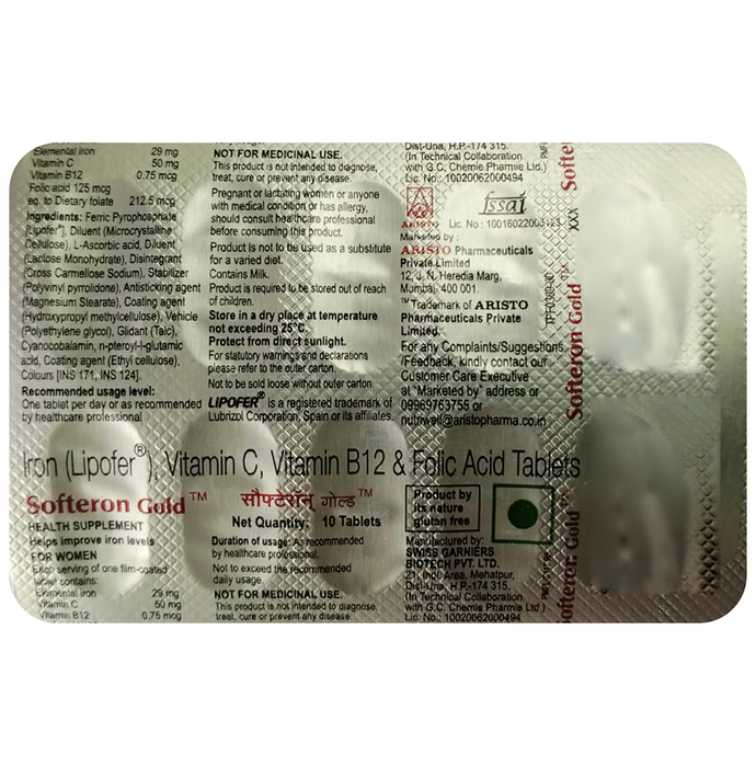 Softeron Gold | Multivitamins Tablet - Classic Derma